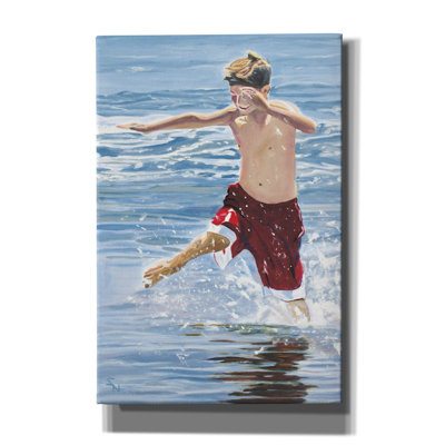 Winston Porter «The Hurdler» par Stephen Newstedt, art mural sur toile, 40 po x 60 po