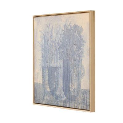 Blue Flowers No. 1 Painting by Benjamin Galvan