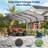 13x26 FT  Outdoor Carport Metal Car Port Canopy with Reinforced Base and Galvanized Steel Roof, Heavy Duty Garage Car Shelter Shade for SUV, Truck, Boats-124426251