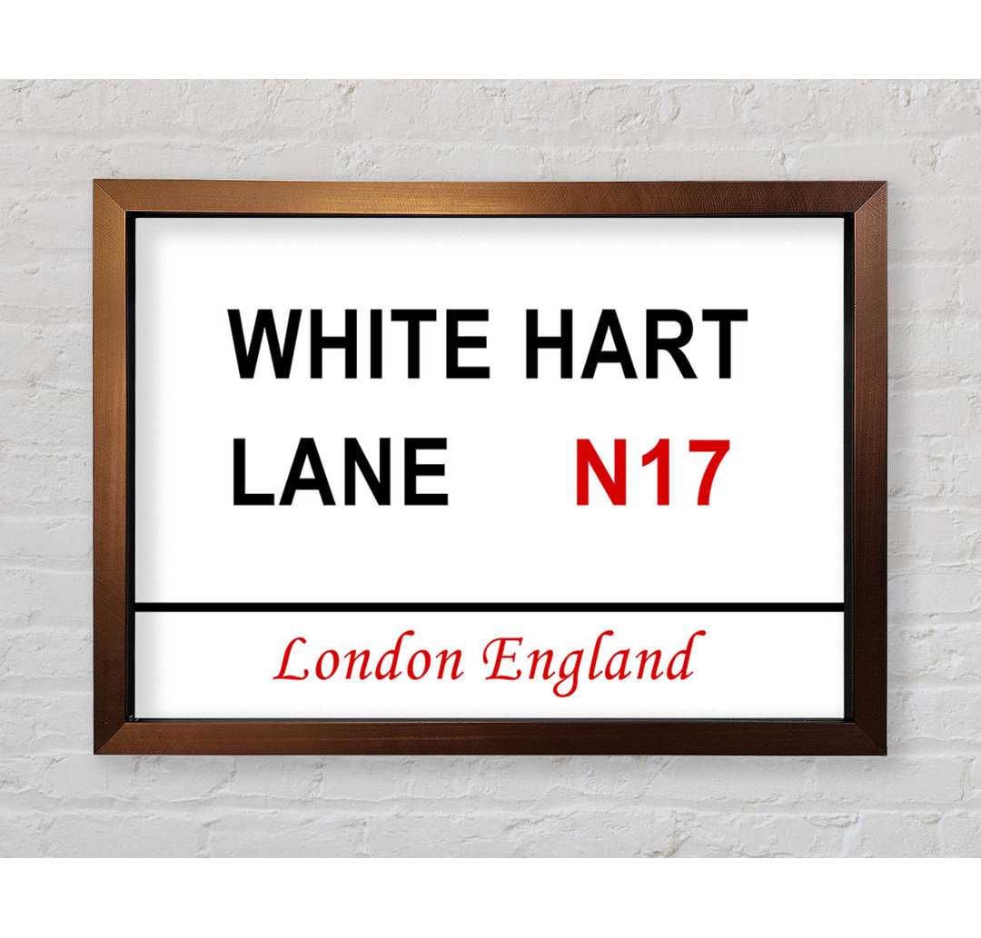 White Hart Lane Schilder - Einzelne Bilderrahmen Kunstdrucke