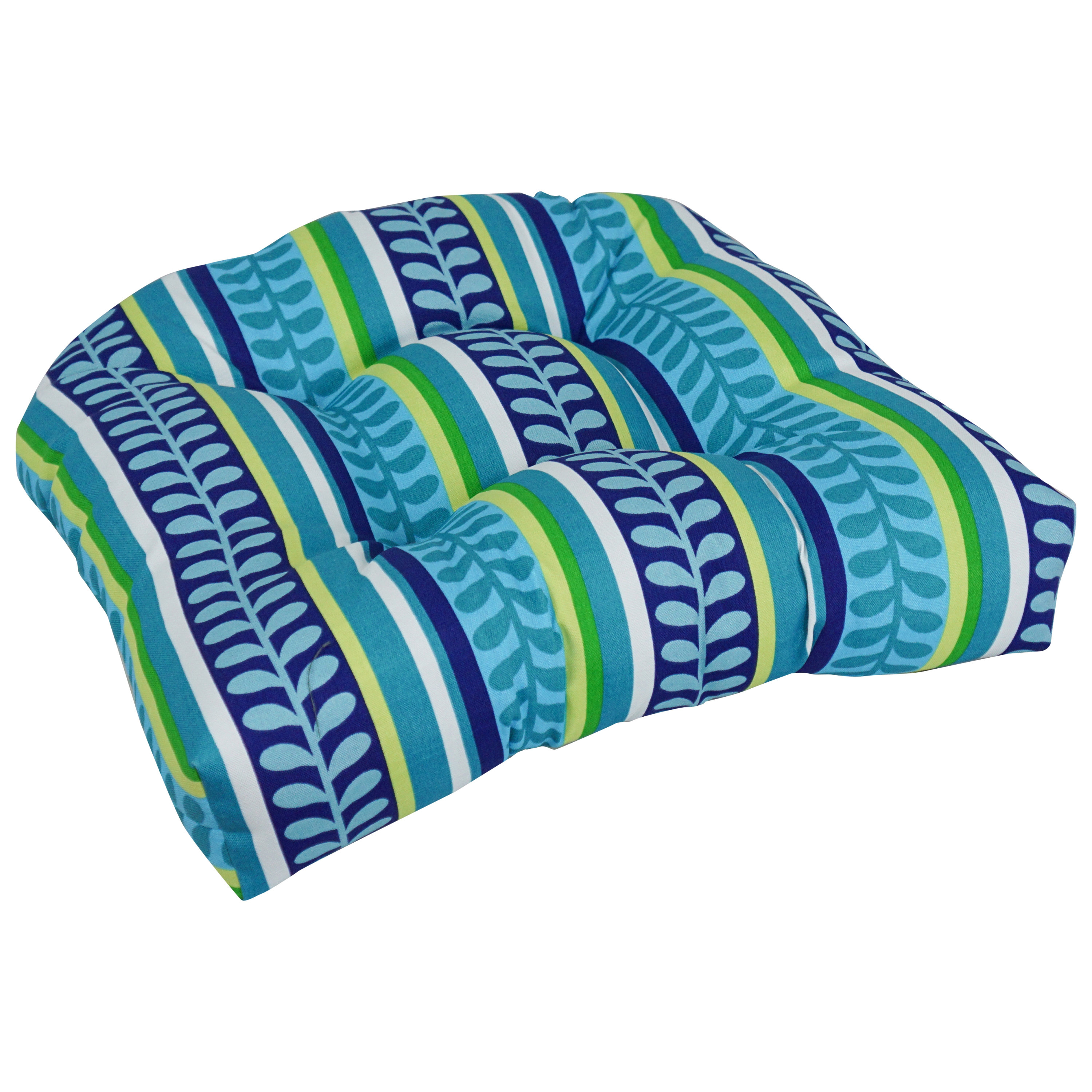 Blazing Needles Reo Solid U-Shaped Outdoor Chair Cushion - Set of 4 