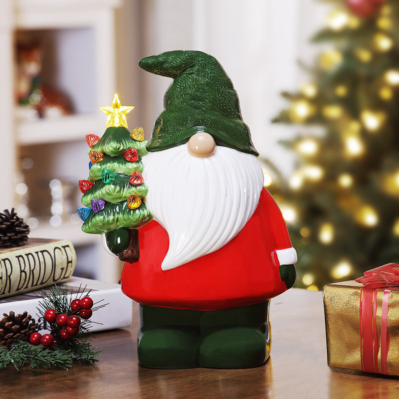 12" Nostalgic Ceramic Figure - Gnome