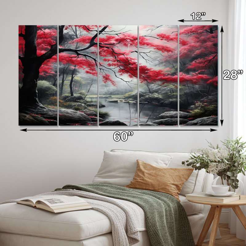 Impression sur toile 5 pièces