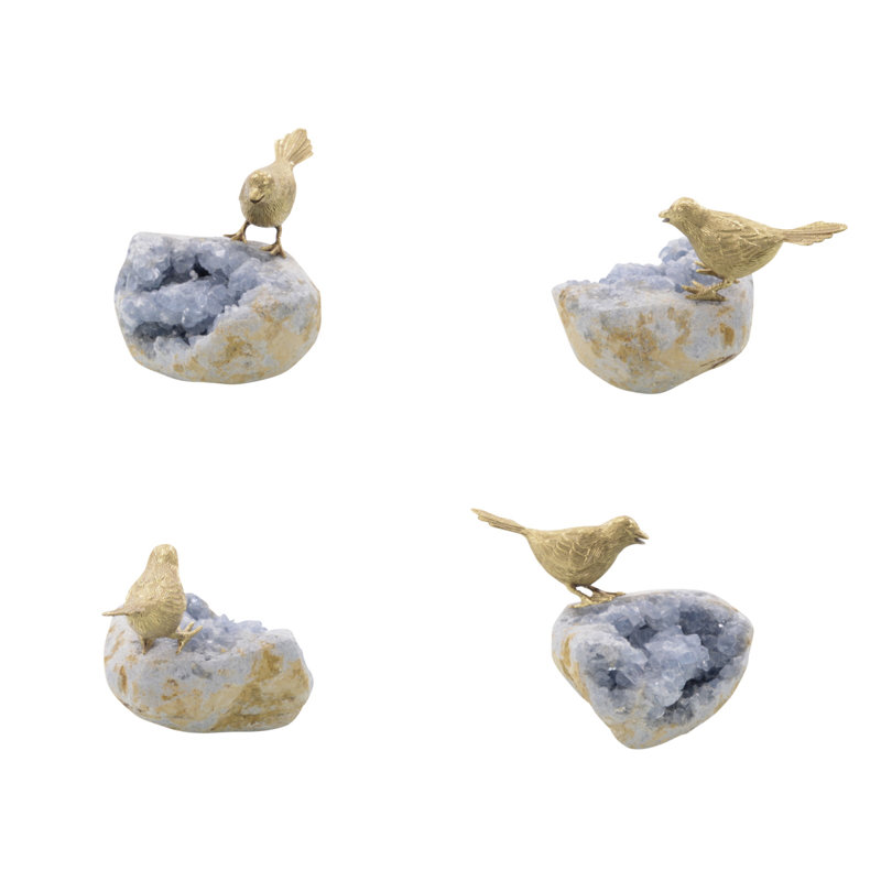 Figurine oiseau sur rocher céleste I