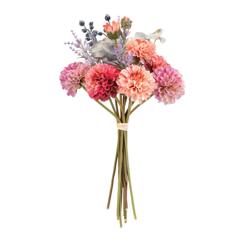 Bouquet de fleurs mixtes Zinnia (ensemble de 2)