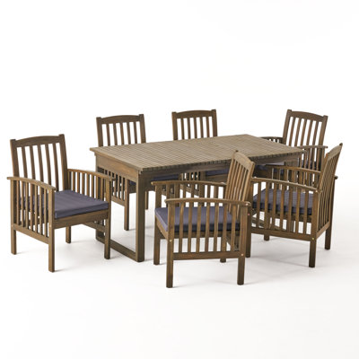 Cosimo 7 Piece Dining Set with Cushions
