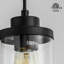 Luminaire suspendu noir mat 1 lumière-142937402