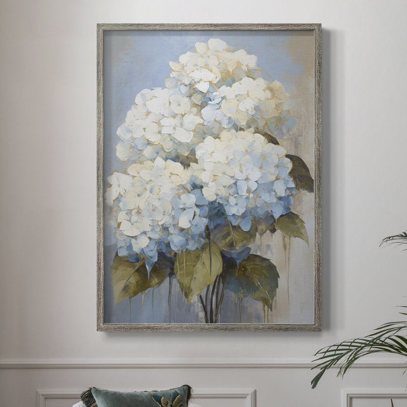 Reproduction encadrée FLORAL Series C III - bois massif, H 11 po x l 9 po