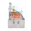 Hot Dog Roller 7 Rollers 18 Hot Dogs capacité 1050W Inox Saucisse Grill Machine à cuisiner avec double contrôle de la température Couvercle en acrylique Acrylique