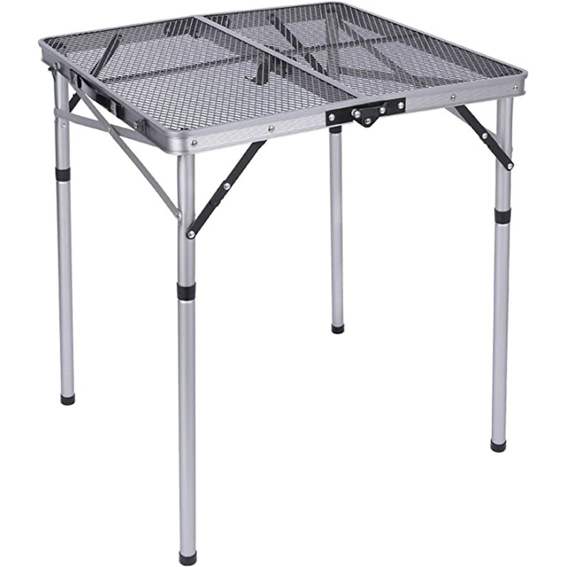 Table de camping Hafeza Meta, L 24 po x L 24 po x H 27 po
