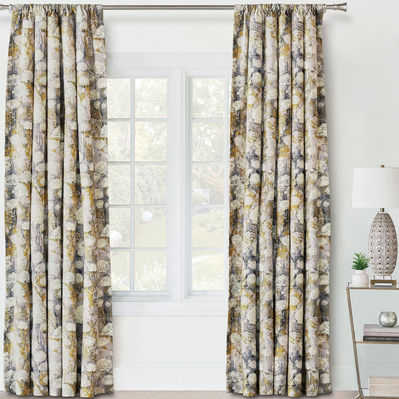 Evangeline Room Darkening Curtain, 96" W x 84" L