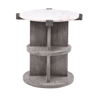 Ivanne Marble Top End Table