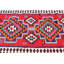 Tapis de style rétro Kilim turc avec motif géométrique rouge de style Herki pour un décor de couloir de style bohémien de 69
