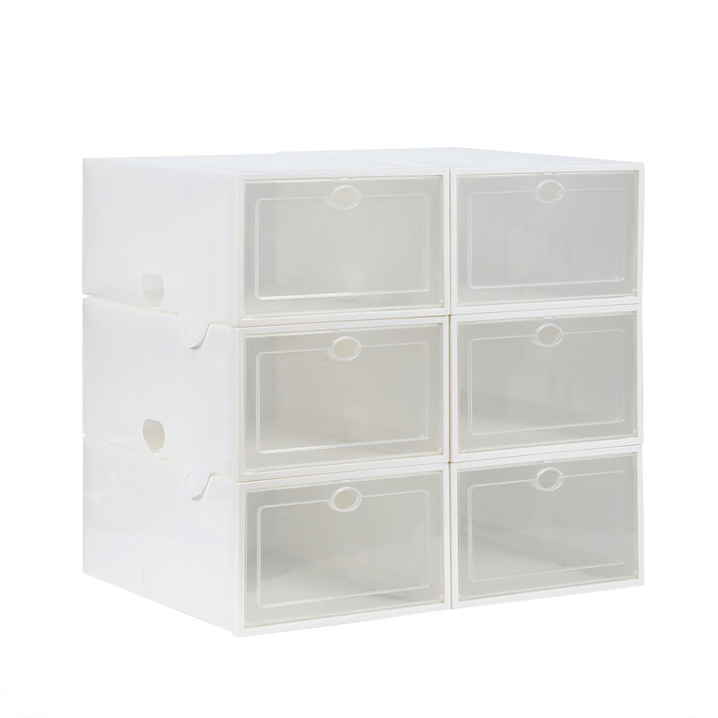 Boîte de rangement empilable pour 12 paires de chaussures