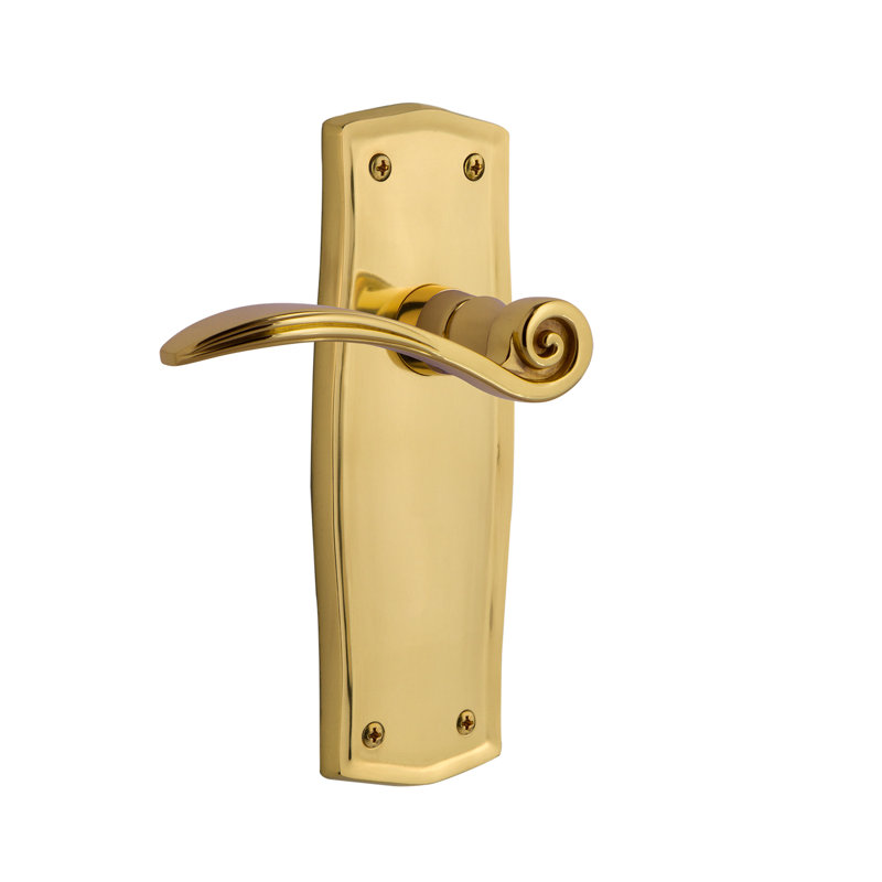 Passe-plat Prairie (couloir et garde-robe) avec levier Swan, 2-3/8 po, Laiton poli