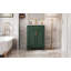Meuble-lavabo de 24 po avec lavabo supérieur, armoire de rangement moderne avec 2 portes à fermeture douce et tablette réglable, structure en bois massif.