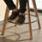26" Swivel Bar Stool With Pocket Spring Seat & Solid Wood Base-1031658705