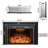 Aadila Electric Fireplace Insert with Trim Kit-2145197608