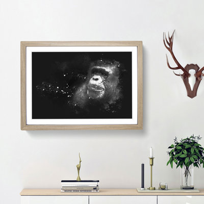 Ape Paint Splash - Framed Print
