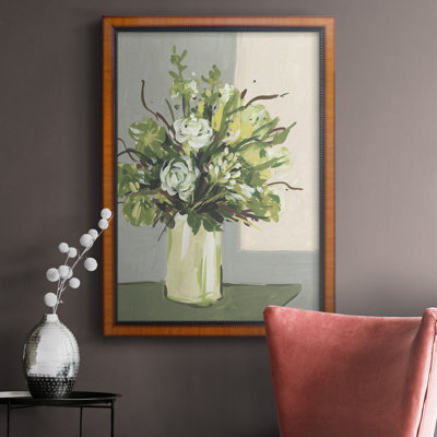 Toile encadrée de qualité supérieure Elegant Floral II - prête à être accrochée