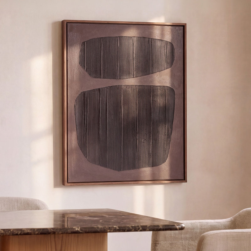 Uma Framed Painting Deep Purple Palette, Purple