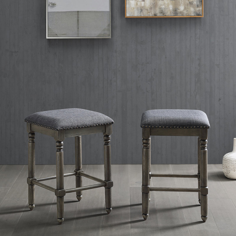 Tabouret à hauteur de comptoir en bois Arnhem, ensemble de 2