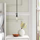 Renata Single Light Glass Dimmable Pendant