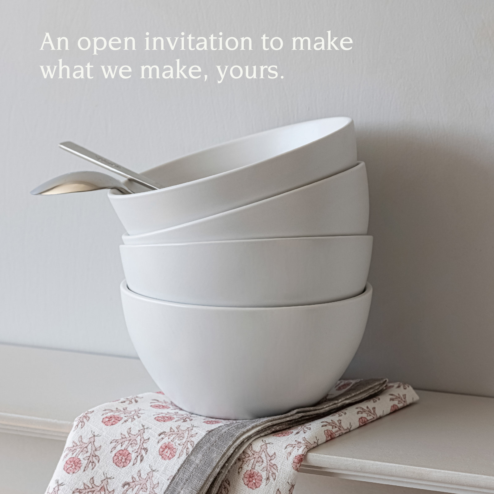 Coupe Stoneware Cereal Bowl, White
