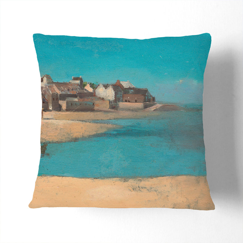 Village Scatter Cushion, White, 55cm H x 55cm W x 20cm D