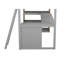 Lit mezzanine simple avec bureau intégré Gebke par Harriet Bee-322627074