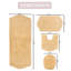 Ensemble de tapis de bain 4 pièces avec couvercle Waterford, séchage rapide, tapis lavables à la machine, absorbant-1570171500