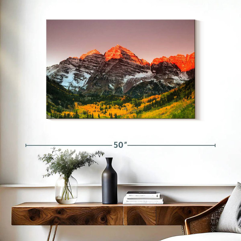 Alvord Maroon Bells Mountain View, H 26 po x l 39 po