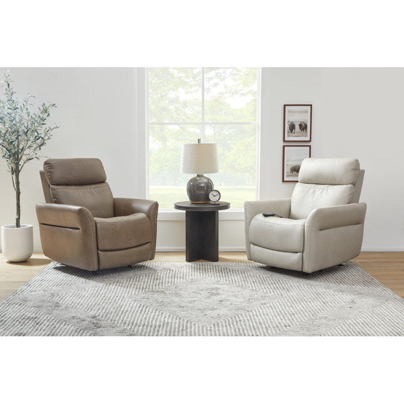 Athena Power Rocking Recliner With Power Headrest, Power Lumbar, Heat & Massage, Brown