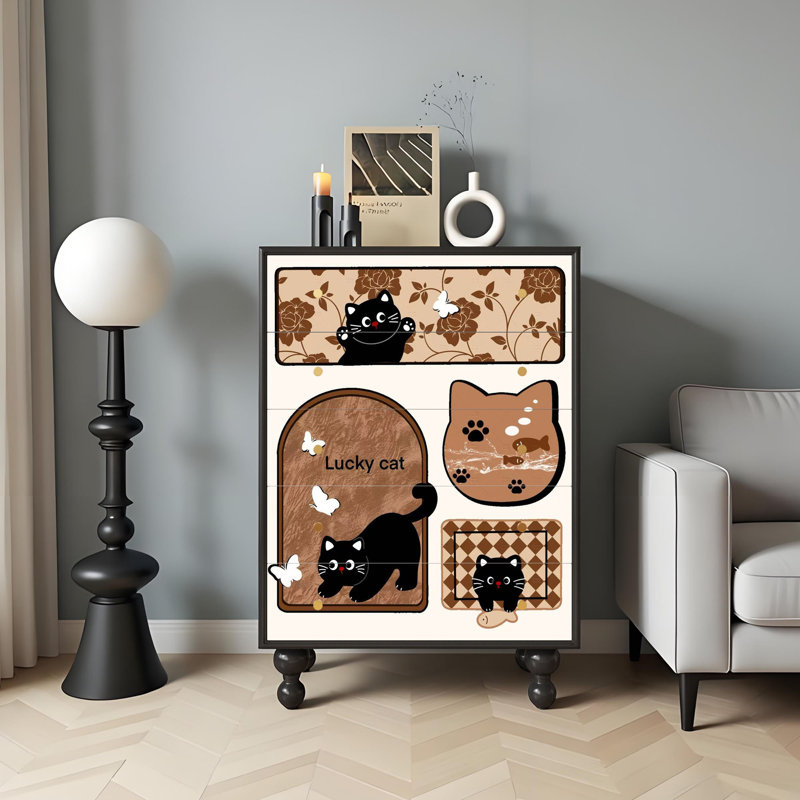 Commode d'appoint 5 tiroirs Ceridwen
