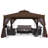 MASTERCANOPY Steel Patio Gazebo with Corner Shelves-70177594-119221766