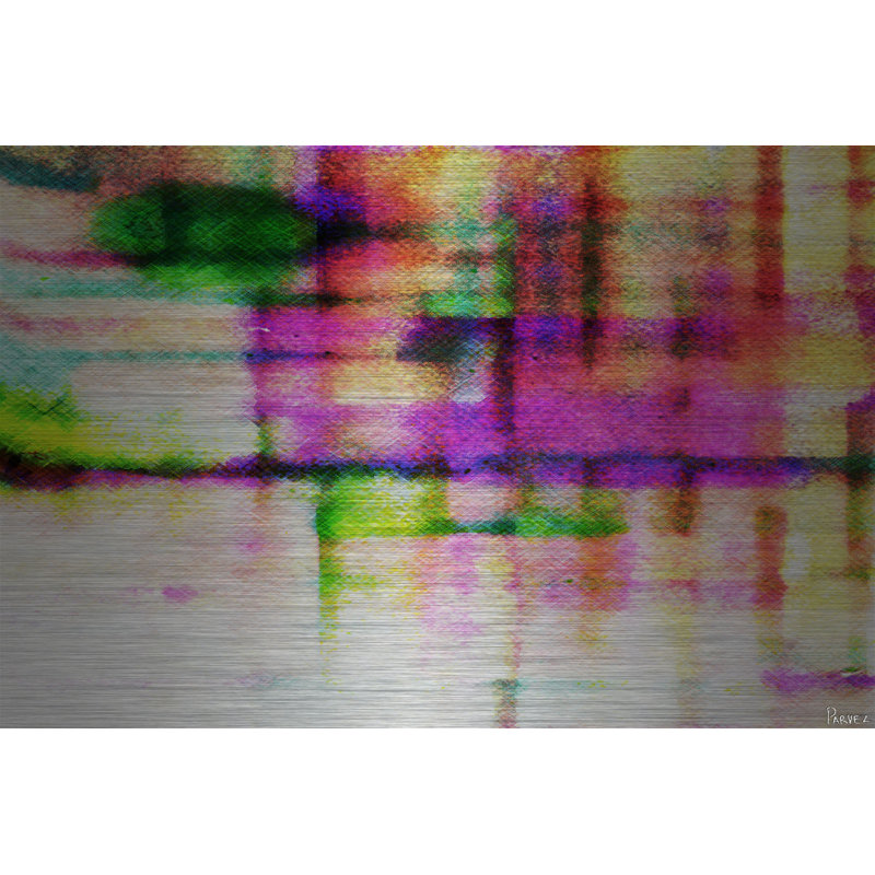 Jenkel Cliff '- peinture à l'huile sur métal, H 12 po x l 18 po