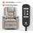 Platz Dual Motor Power Recliner Lift Chair with Massage and Dual Heating, Adjustable Headrest, Faux Leather-127260198