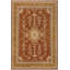Tapis brun rouille / beige en laine noué à la main 8 pi 5 po x 11 pi 4 po Bacil