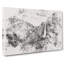 Waterfall in Yosemite - Wrapped Canvas-56667837