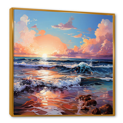 «Ocean Charm Vivid liquide Art II», reproduction sur toile