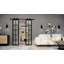 Metal Frame With Glass Barn Door