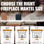 Manteau de cheminée en bois rustique 48 ", tablette murale et flottante pour décoration intérieure-1013165798-1013165799