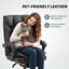 Fauteuil de direction en cuir noir