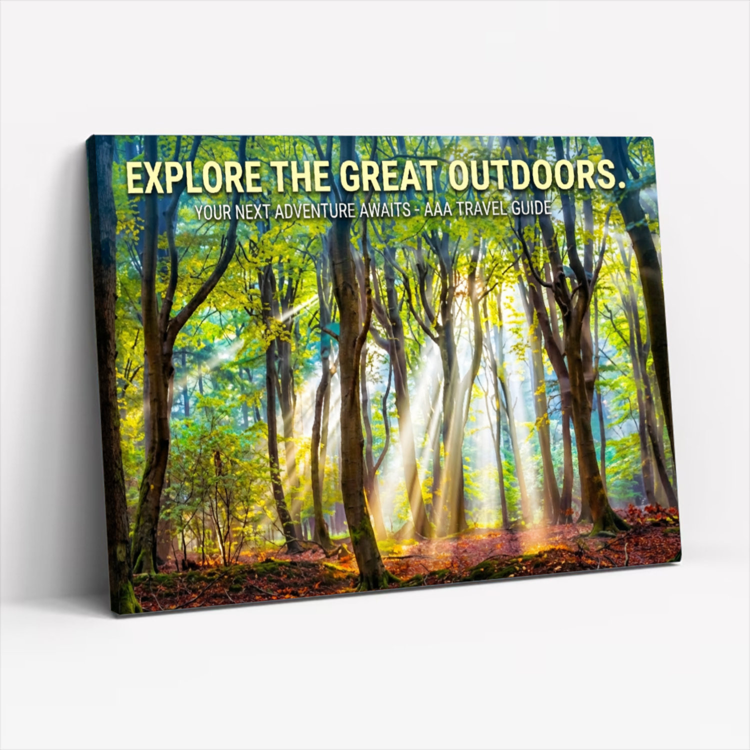Union Rustic Forest Sunlight Canopy Canvas Wrapped Wall Art Oil ...