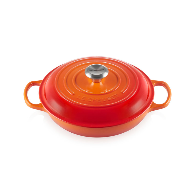 Le Creuset Cast Iron Shallow Casserole, Volcanic, 30cm / 3.5L