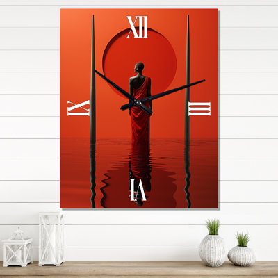 Horloge murale tribu africaine