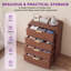 Commode moderne pour chambre à coucher, commodes et chiffonniers larges en bois au design incurvé-1041351560-1041793955