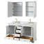 Ensemble de meuble-lavabo double 60 "avec miroir Deborah-40064831-61125179