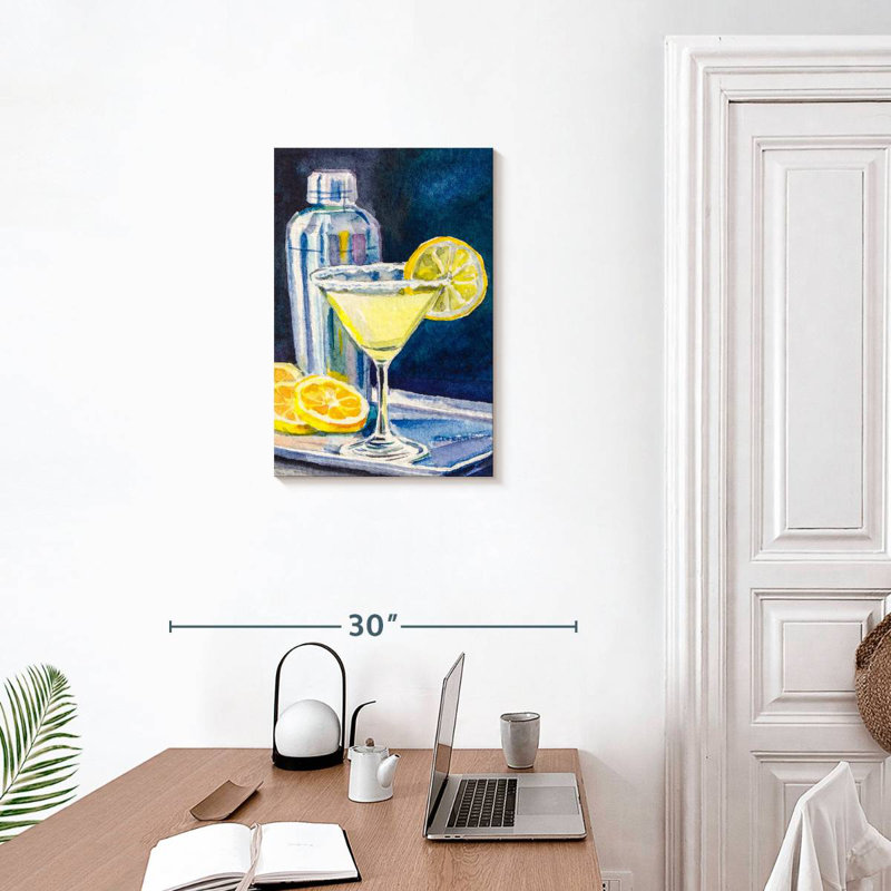 Martini au citron Yarlin, H 24 po x l 16 po