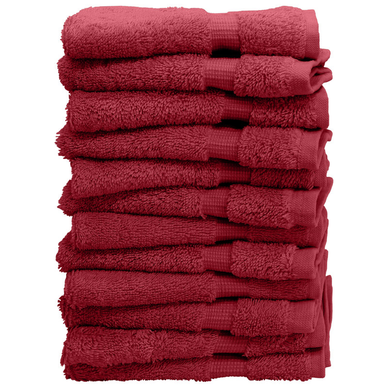Ensemble de serviettes 100% coton, Canneberge